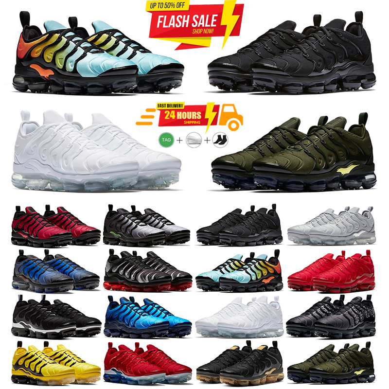 2026 Designer plus TNs Running Shoes For Men Women Black Electric Green Metallic Gold Triple White Black Ash Blue Man Sports Sneakers Trainers CT1094-102