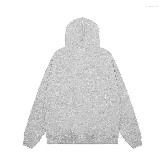 Classic men's hoodie with luxurious design and plush letter logo on the back, cotton oversized hoodie streetwear couples outfit, women's ove
