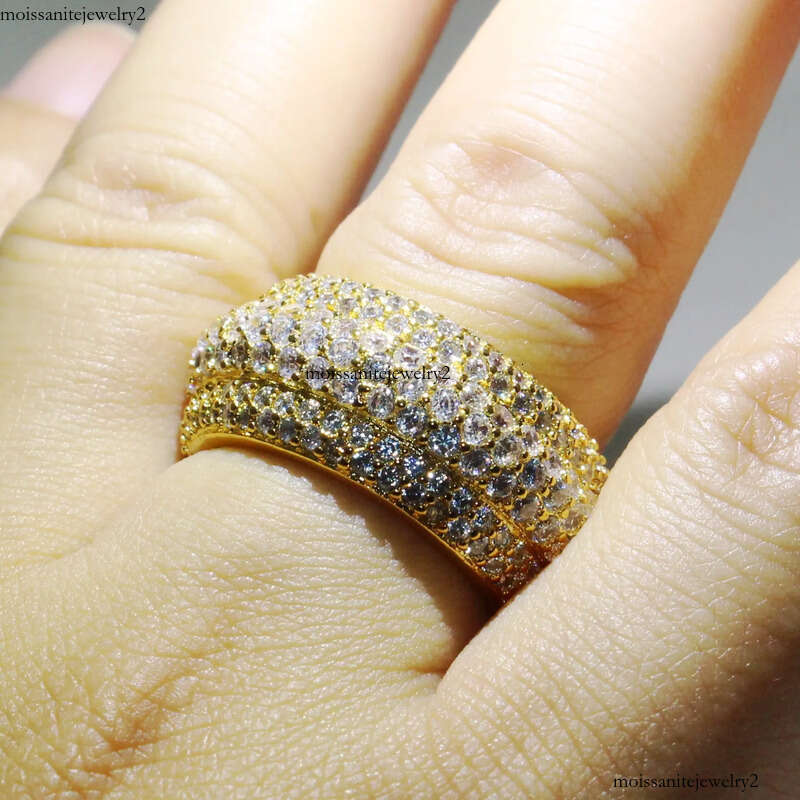 Victoria Wieck Sparkiling Jewelry Sterling Sier Full Pave White Sapphire CZ Dia Gemstones Women Wedding Circle Band Ring