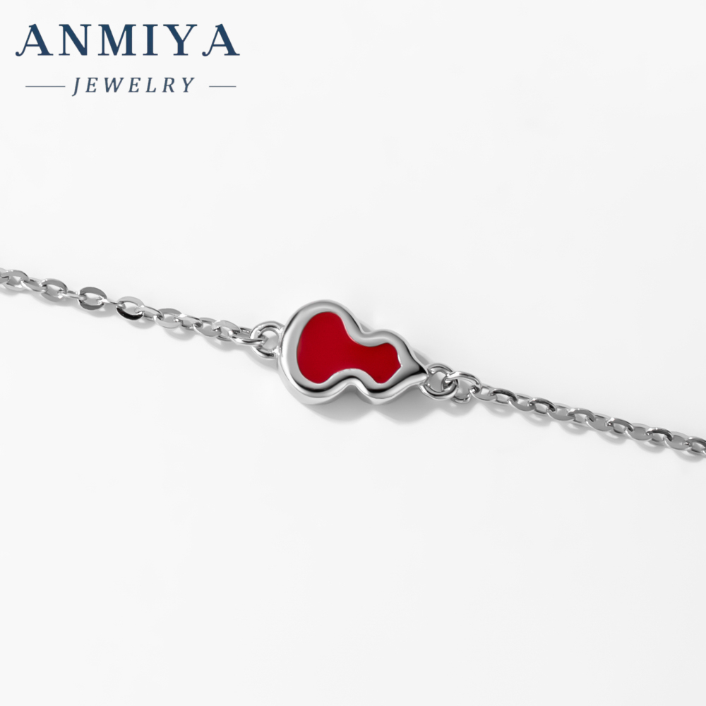 Wholesale High Quality Luxury 925 Sterling Sliver Jewelry Red Calabash Pendant Ladies Necklace