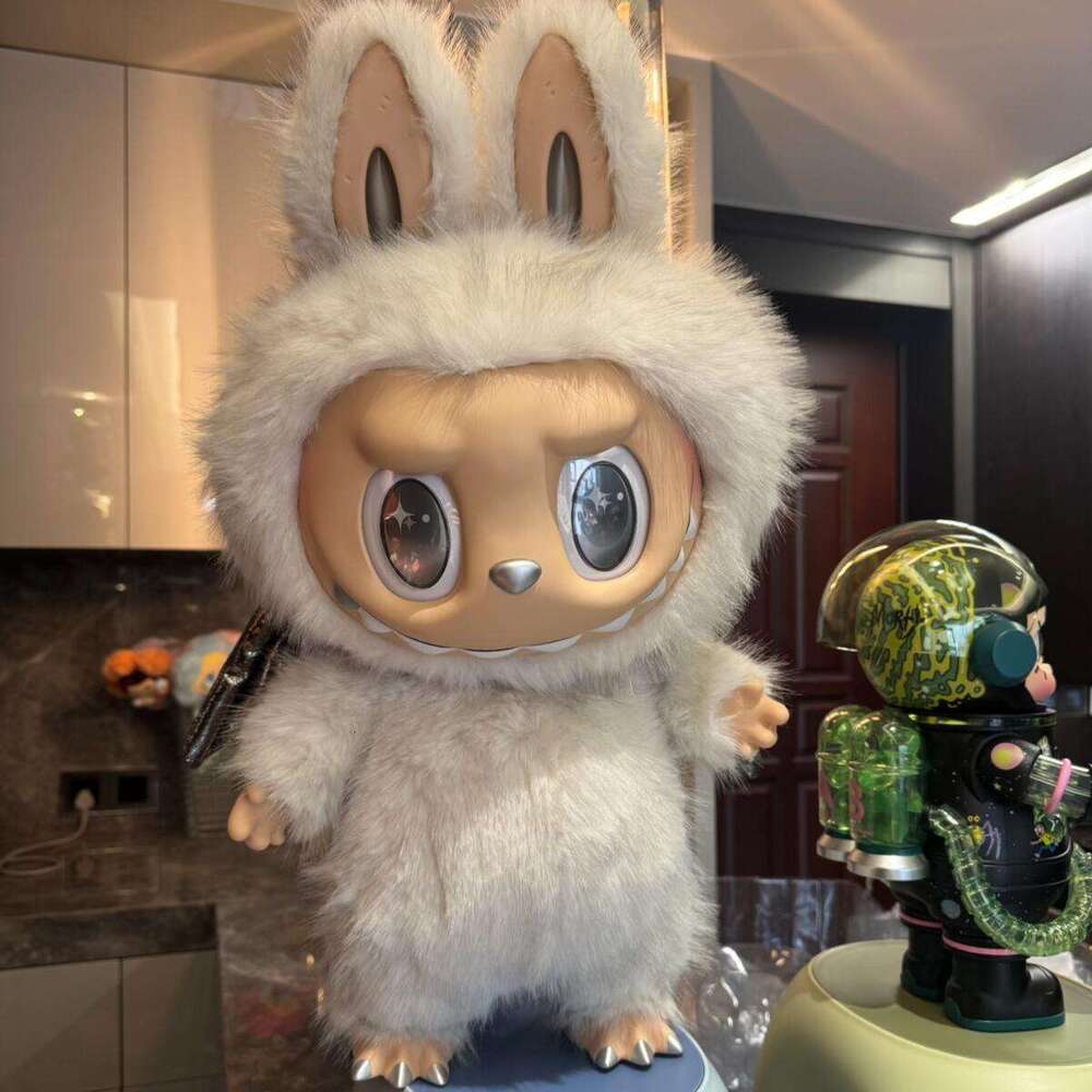 Zimomo Angel In Clouds Labubu The Monsters Big 58Cm Vinly Plush Doll