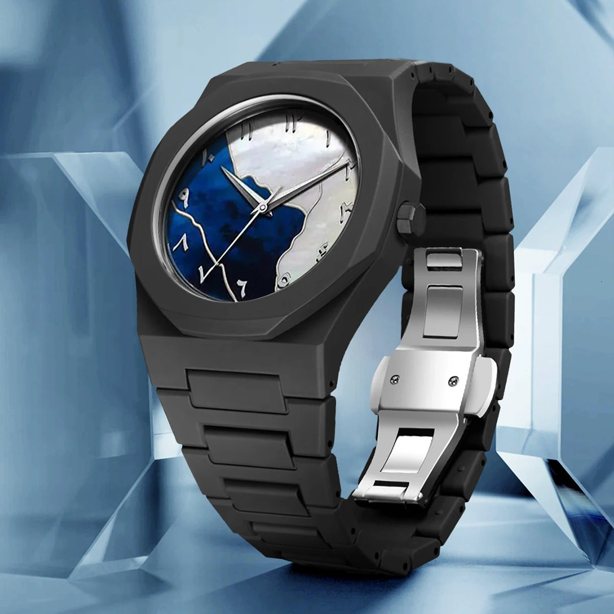 LUCKYFOX highend watches mens trend graffiti art quartz watches 250928