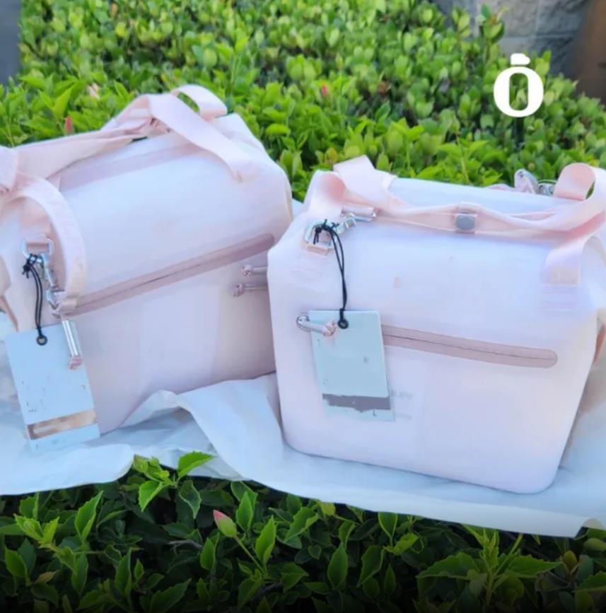 US warehouse Lunch Bag All Day Julienne Mini Soft Cooler Lunch Box 10-Can Recycled Polyester Cooler 12-Hour Cooling Cooler Bags Love Shack Fancy Ibiza