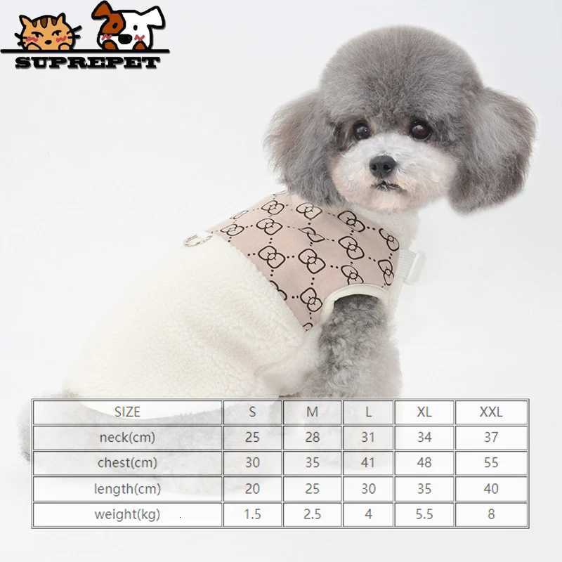 Luxurious Suprepet Plaid Cotton Clothes Adjustable Dog Coat Comfortable for Puppy Cute Dogs Fashion Cats Pet Accessories Supplier Winter 8D250930