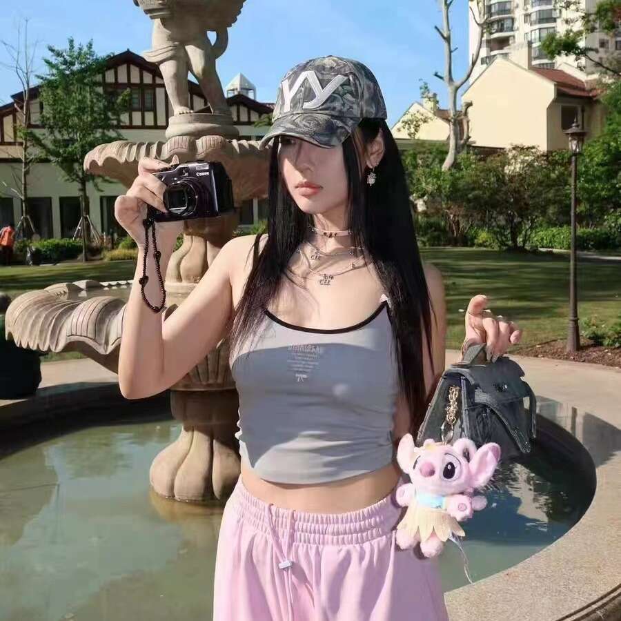 Korean Openyy Vintage Letter Embroidery Print Baseball for Men and Women, Face Slimming Sunshade Cap