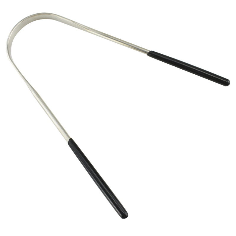 Other Oral Hygiene 4 - Piece Tongue Scraper Set - Red and Black Handle Oral Hygiene Tools for Effective Tongue Cleaning