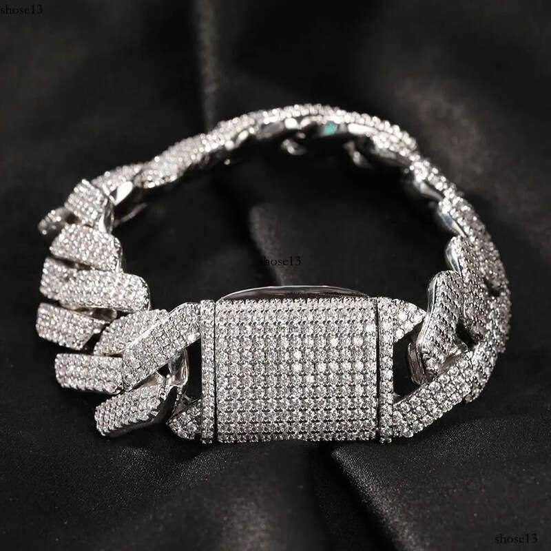UWIN 20mm Miami 3 Rows Prong Cuban Chain Necklace Micro Pave Iced Out Round Cubic Zirconia Link Fashion Hip Hop Jewelry for Gift