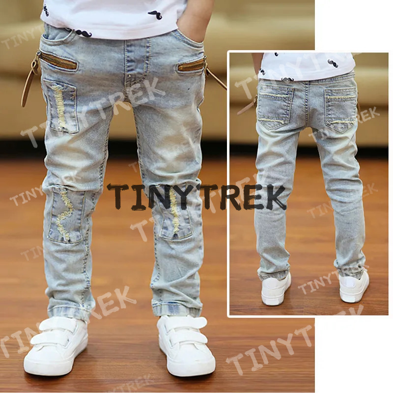 Jeans IENENS 5 13Y Kids Boys Clothes Skinny Classic Pants Children Denim Clothing Trend Long Bottoms Baby Boy Casual Trousers 230724