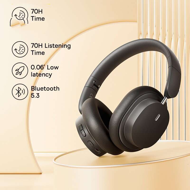 Baseus Bowie D05 Wireless 3D Spatial Audio Earphone Bluetooth 5.3 Headset 40Mm Driver Foldable Over Ear Headphone