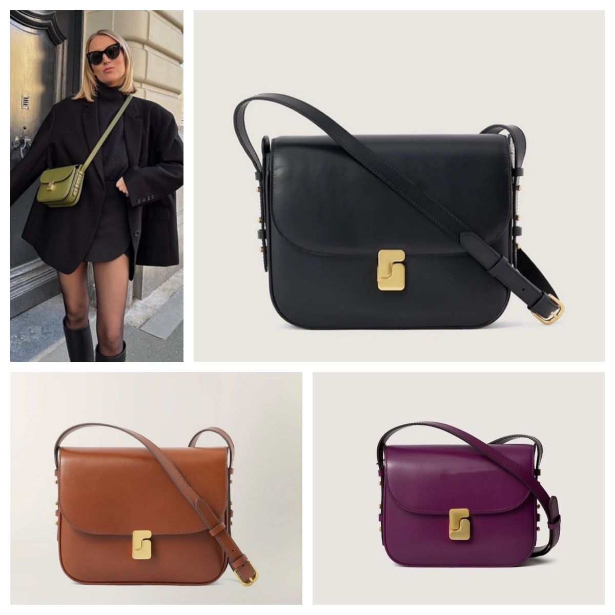 French niche new genuine leather tofu bag women's single shoulder crossbody small square bag commuting bag women