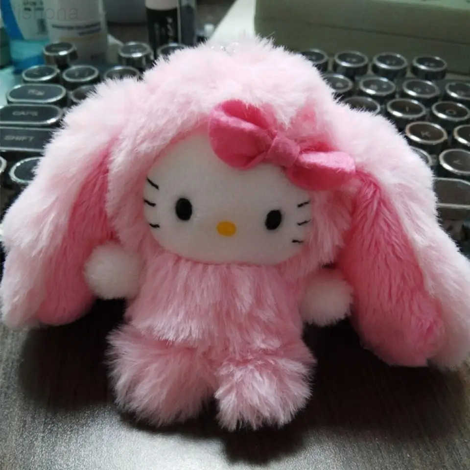 Sanrio Hello Kitty Doll Pendant Keychain Cartoon Lopeared Rabbit Kitty Cat Doll Pendant Keychain Bag Accessories Car Keychains H251124