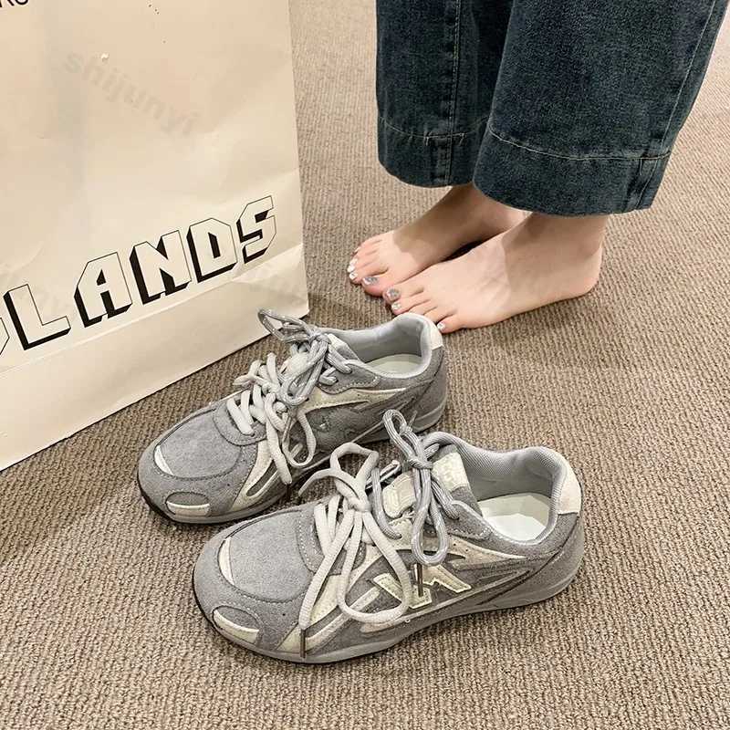 Vintage Wens Sneakers 2025 Autumn New Round Toe Lace Up Non Slip Running Shoes Lightweight Cfortable Soft Sole Casual Shoes Y250930