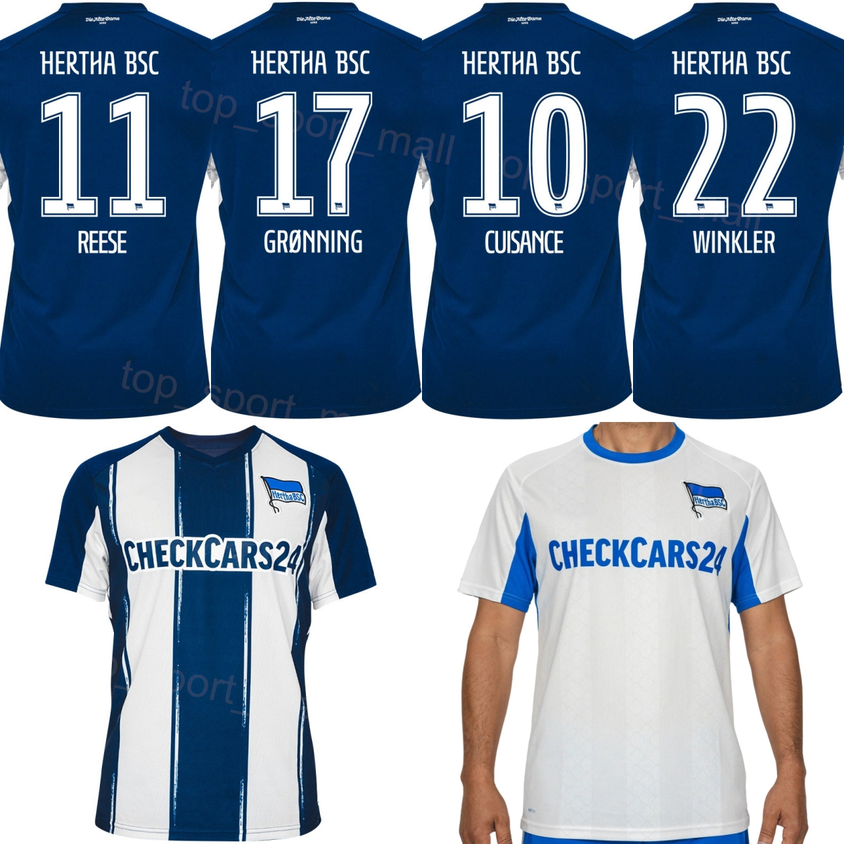 Club Hertha BSC Soccer Fabian Reese Jersey 2025 2026 Mans Michael Cuisance Dawid Kownacki Marten Winkler Jan-Luca Schuler Sebastian Gronning Football Shirt Kits