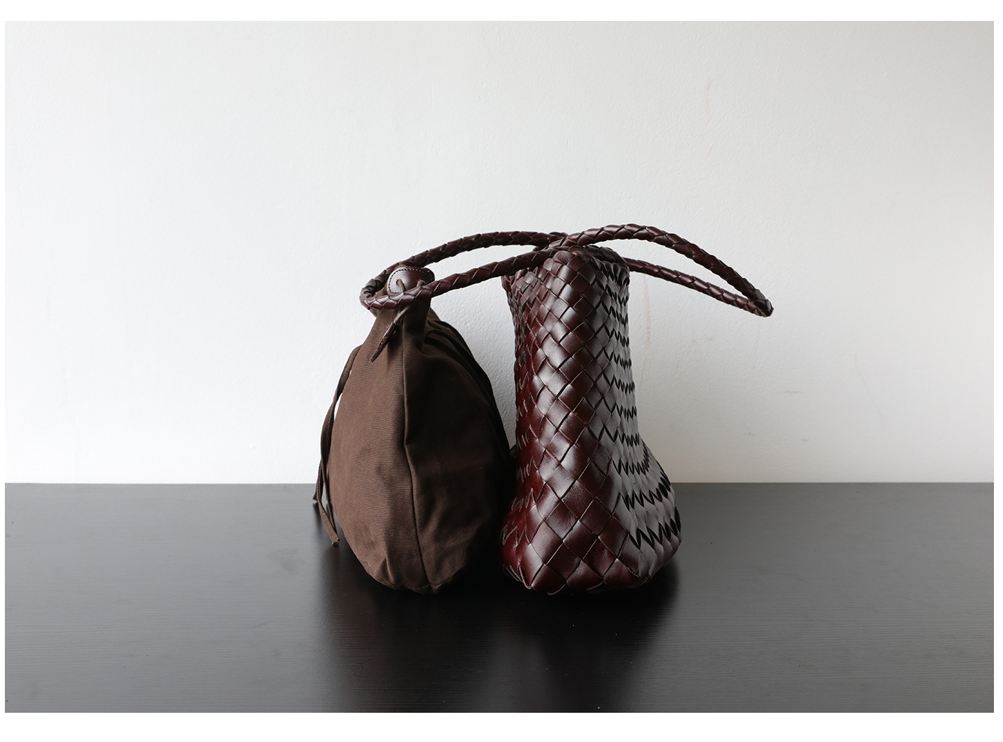 Designer bag diffusion Genuine Leather woven top layer womens french basket handmade leather tote bag shoulder big and small