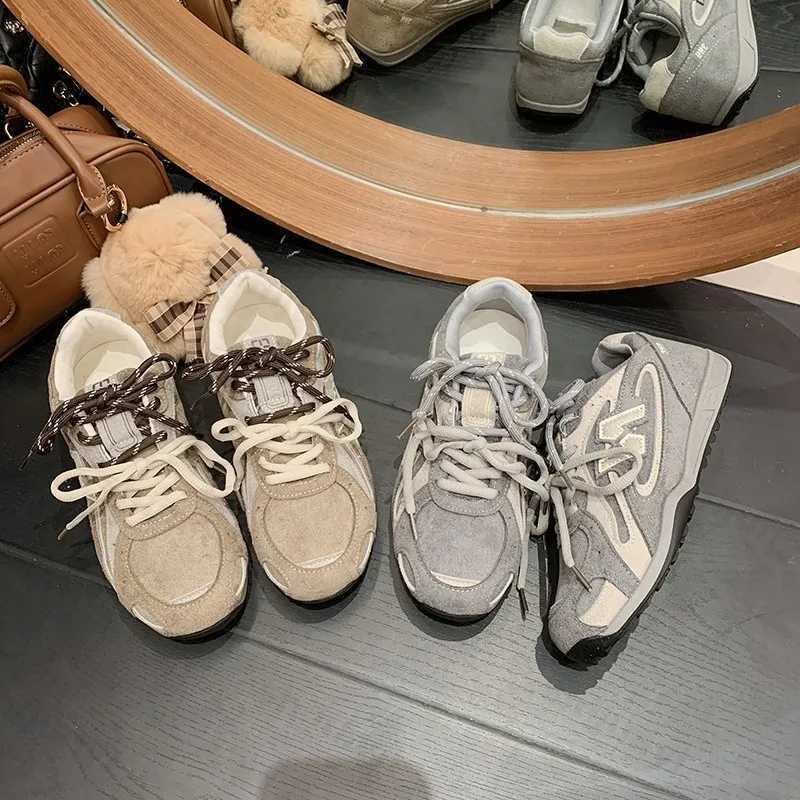 Vintage Wens Sneakers 2025 Autumn New Round Toe Lace Up Non Slip Running Shoes Lightweight Cfortable Soft Sole Casual Shoes Y250930