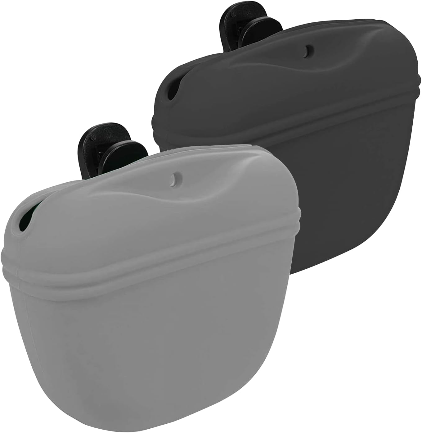 Dog Treat Pouch 2 Pack, Dog Treat Training Pouch, Silicone Pet Treat Bag