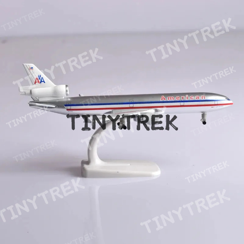 JASON TUTU 20CM Diecast Metal Planes American McDonnell Douglas MD11 Plane Airplane Aircraft Model Collect Gifts 250825