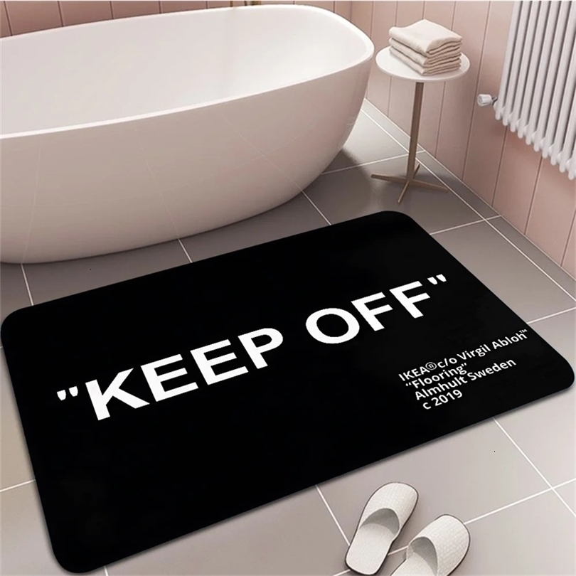 Keep Off Area Rug Floor Mat Graphic Printed Flannel Doormats for Bathroom Kitchen Entrance Carpet Home Decor 250116
