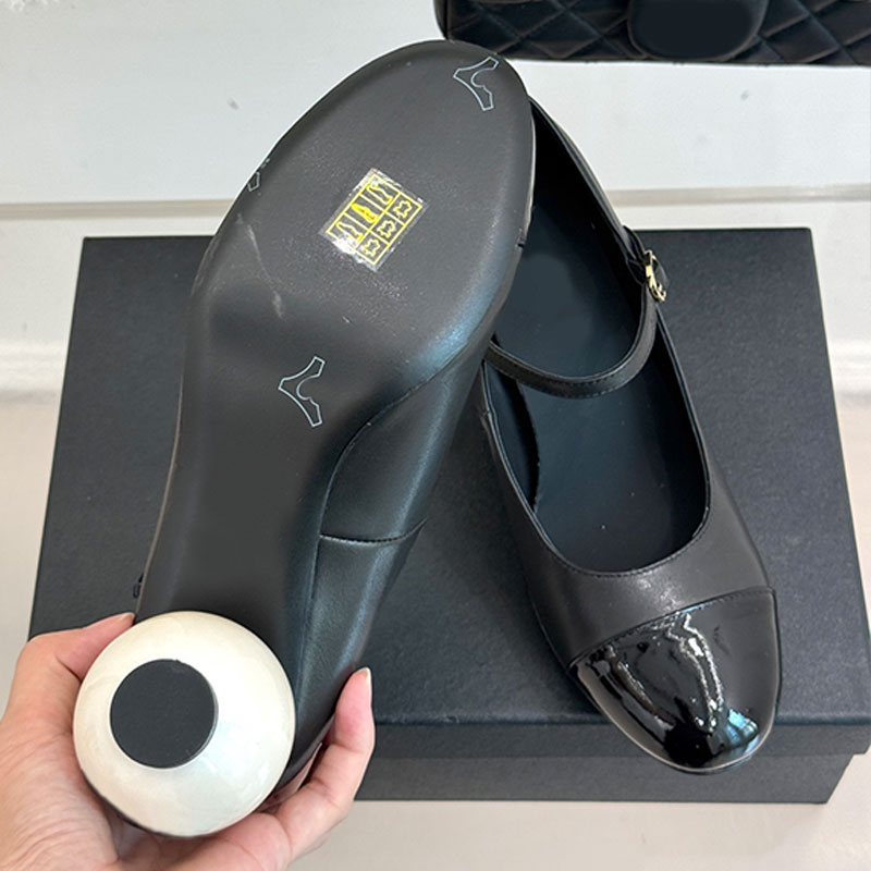 pearl high heeled boots designer womens heels pumps dress shoes mary jane shoes ballerina heels ballet heels cap toes luxury shoes 25ss new shoes top mirror quality