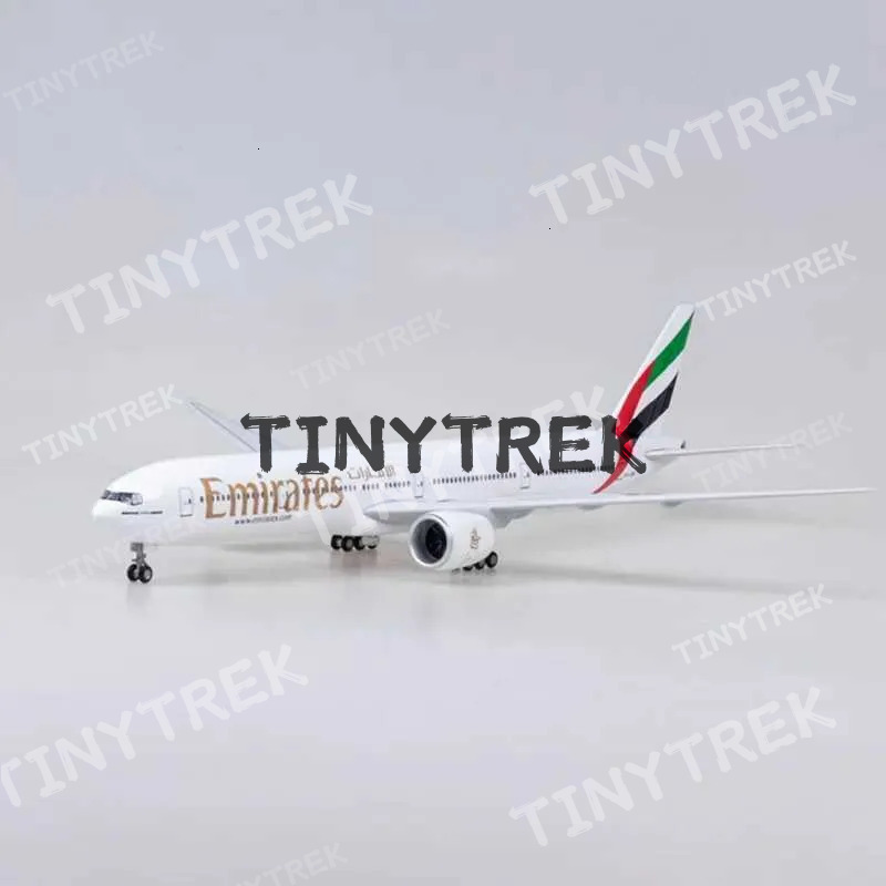47CM 1/157 Scale 777 Emirates W-Type Light and Wheeled Landing Gear Plastic Resin Aircraft Model X241209