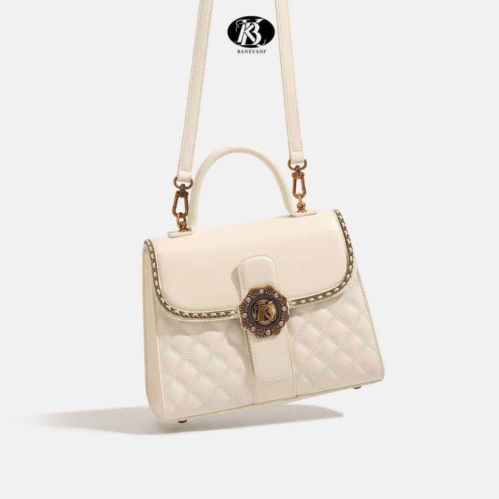designer bag Luxury bag Exquisite Genuine Leather Simple Small Square Women's Crossbody Bag 2025 New Trendy Versatile Shoulder Handbag