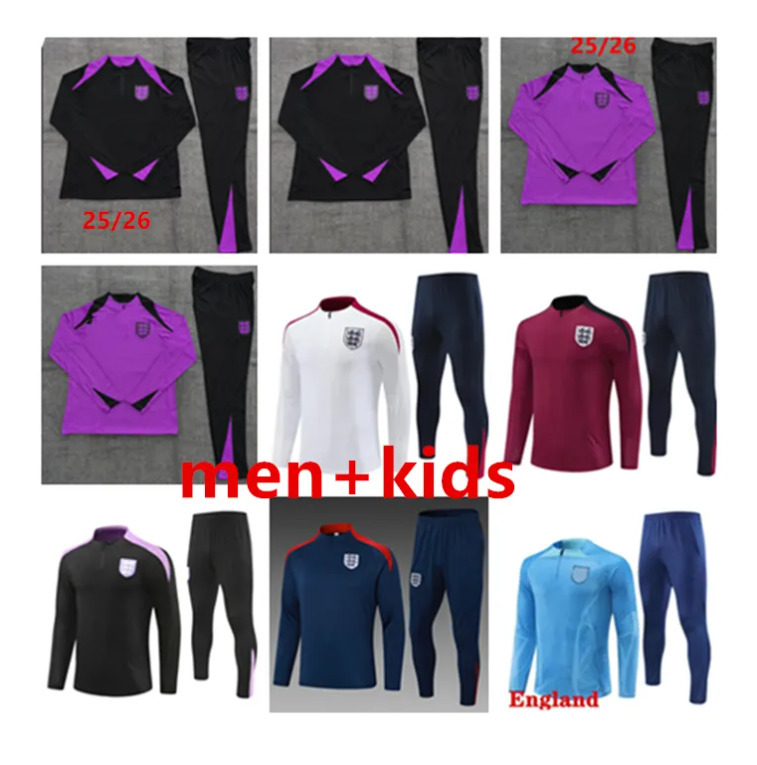 25 26 ENGLAND tracksuit soccer jersey KANE STERLING ZIYECH MOUNT FODEN SAKA 2425 cfc Arsen training suit MEN KIDS national football sets uniform