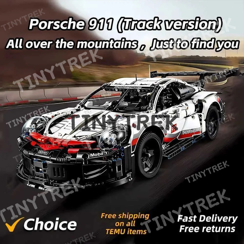 911RSR1580 Pcs Technical Classic Super Racing Car Building Blocks Model Bricks Vehicl Toy For Kids Birthday Boys Gift CompatibleXJ241203