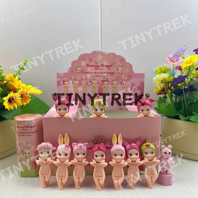 Cherry Blossom S Angel Blind Box Standing Sakura Rabbit Surprise Tideplay Toy Doll Handmade Mascot Gift Mystery Boxes XJ250616