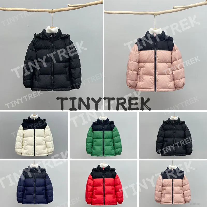 Kids children NF designer 2024 winter boys girls outdoor Down Shiny Matte Material Coat face Couples Clothing Couple Thickface warm Jacket