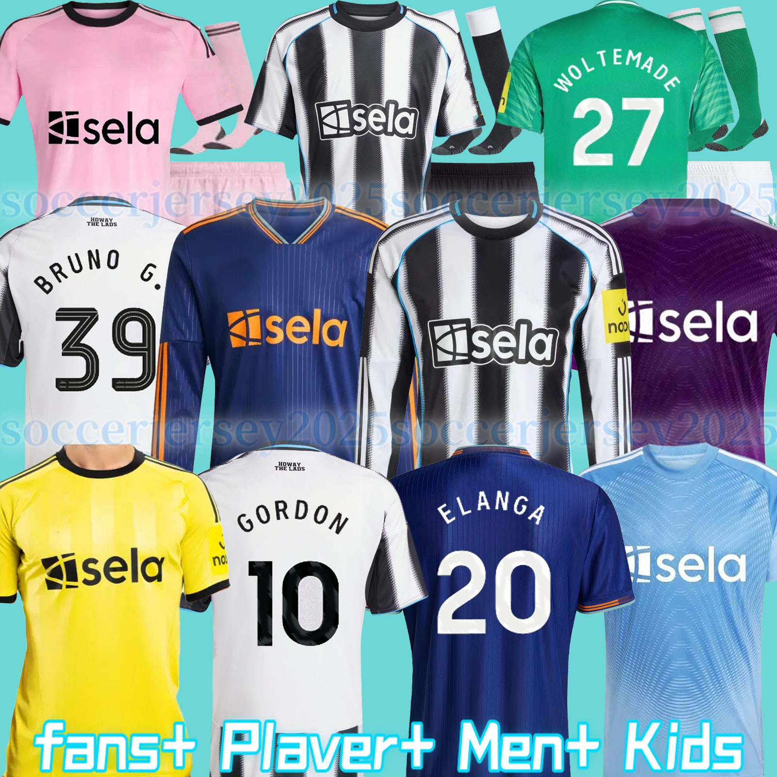 25 26 TONALI soccer jerseys Kids 2025 2026 BARNES BRUNO G. Gordon ISAK Football Shirt Home Away fans WINNERS CARABAO CUP FINAL BURN goalkeeper NEWCASTL E Long