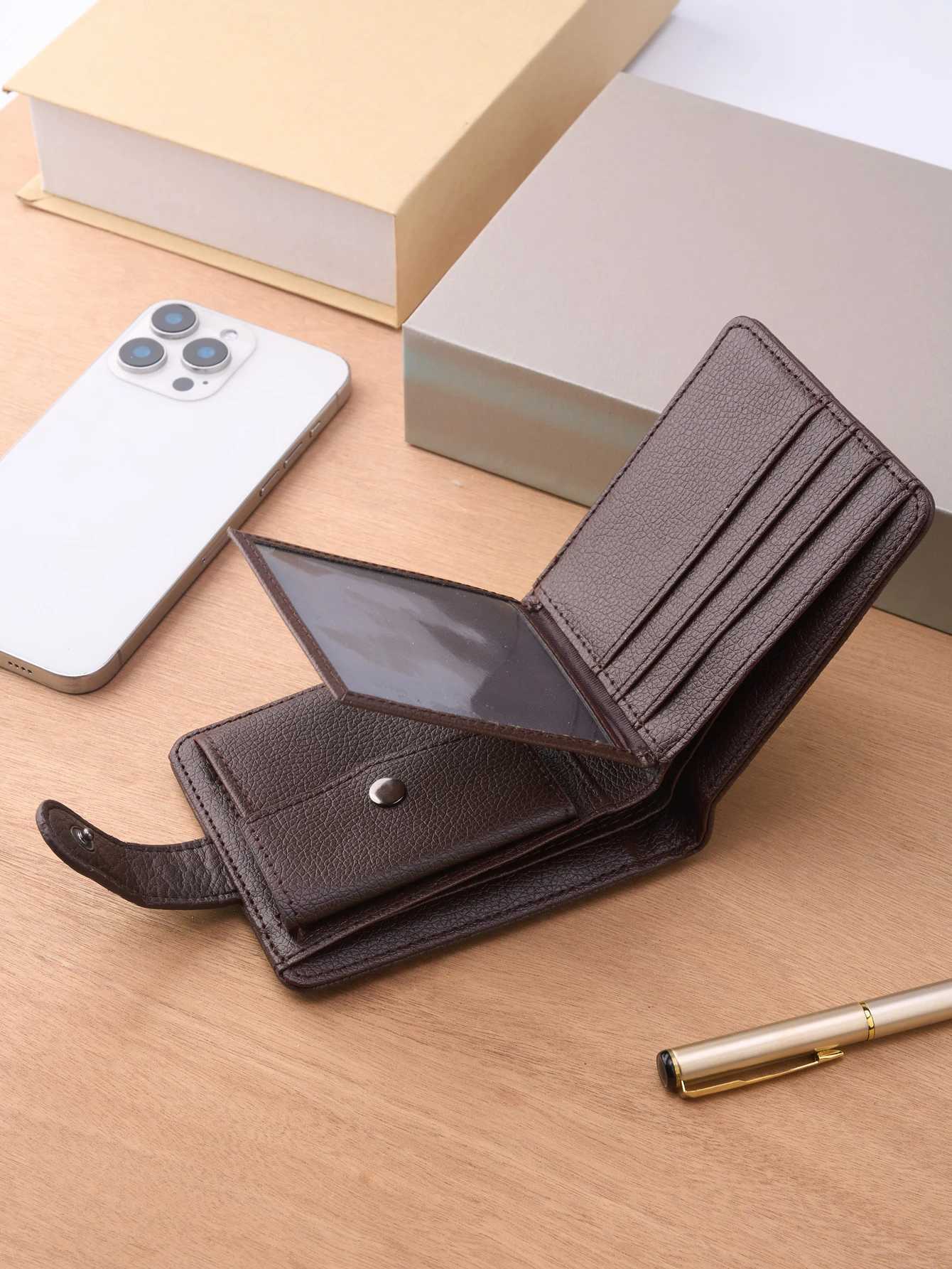Men Wallets Leather Zipper Purse Man Slim Card Horders Quality Male Short Multicard Wallet Coin Pocket Purse H250929