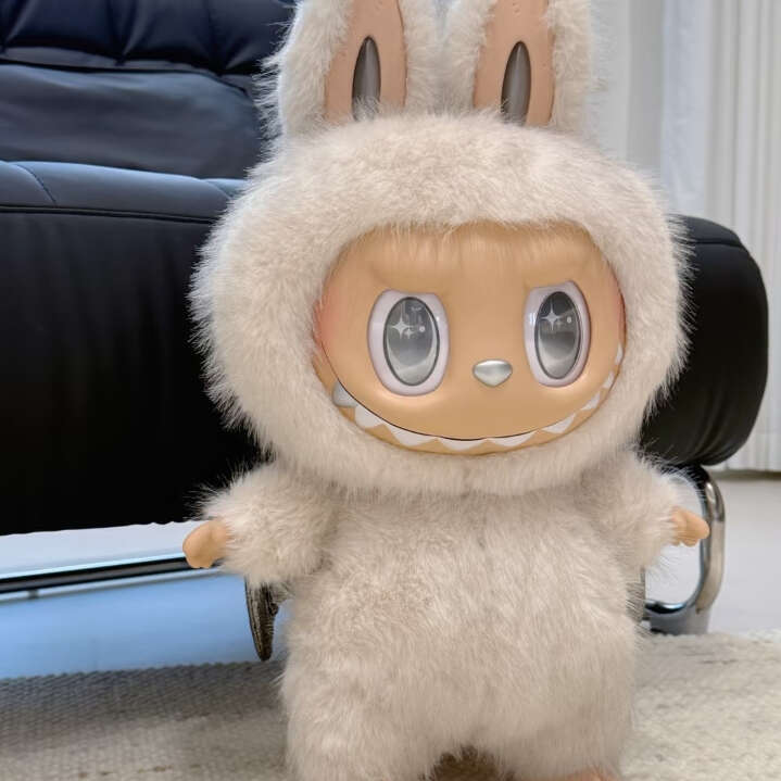 Zimomo Angel In Clouds Labubu The Monsters Big 58Cm Vinly Plush Doll