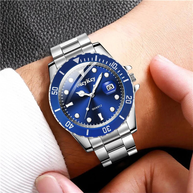 Large Dial Men Business Watches Fashion Calendar Mens Quartz Watch Reloj Hombre 250928