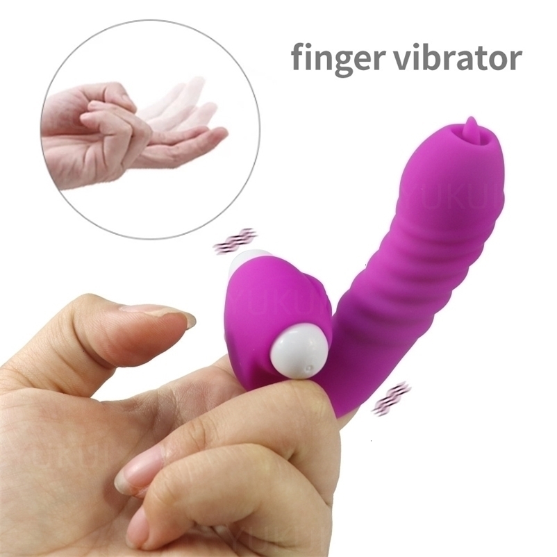 Vibrators Finger Cover Vibrator Tongue Licking Massager Sex Toys for Women G Spot Orgasm Clitoris Stimulate Couple Flirting Masturbator 230508bjbj