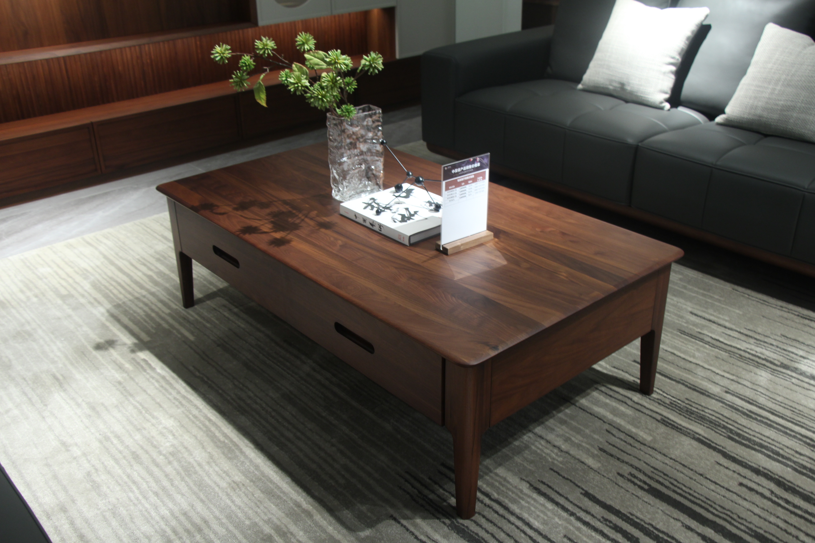Zhongzhixin Solid Wood Dining Table, New Chinese Style Designer Ruimu Series - Rectangular Table for 4 People for Dining Room, Natural Wood Finish