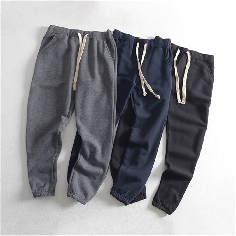 Obrix Male Sporty Comfy Pants Mid Waist Drawstring Outdoor Everyday Wear Cotton casual Style Pants For Men 201125wtt