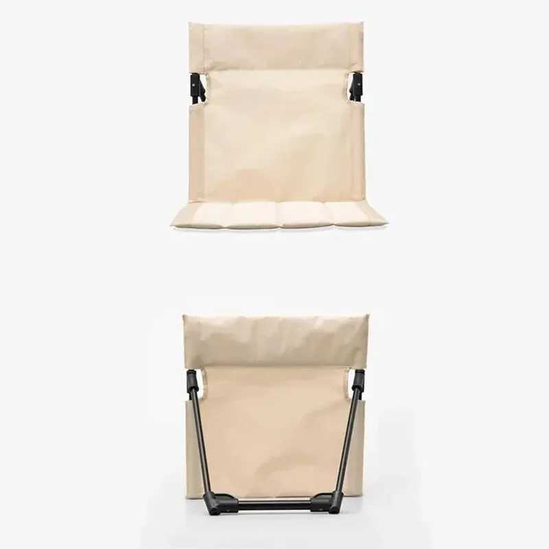 Foldable Camping Chair Outdoor Garden Park Single Lazy Chair Backrest Cushion Picnic Camping Folding Back Chair Beach Chairs J250930