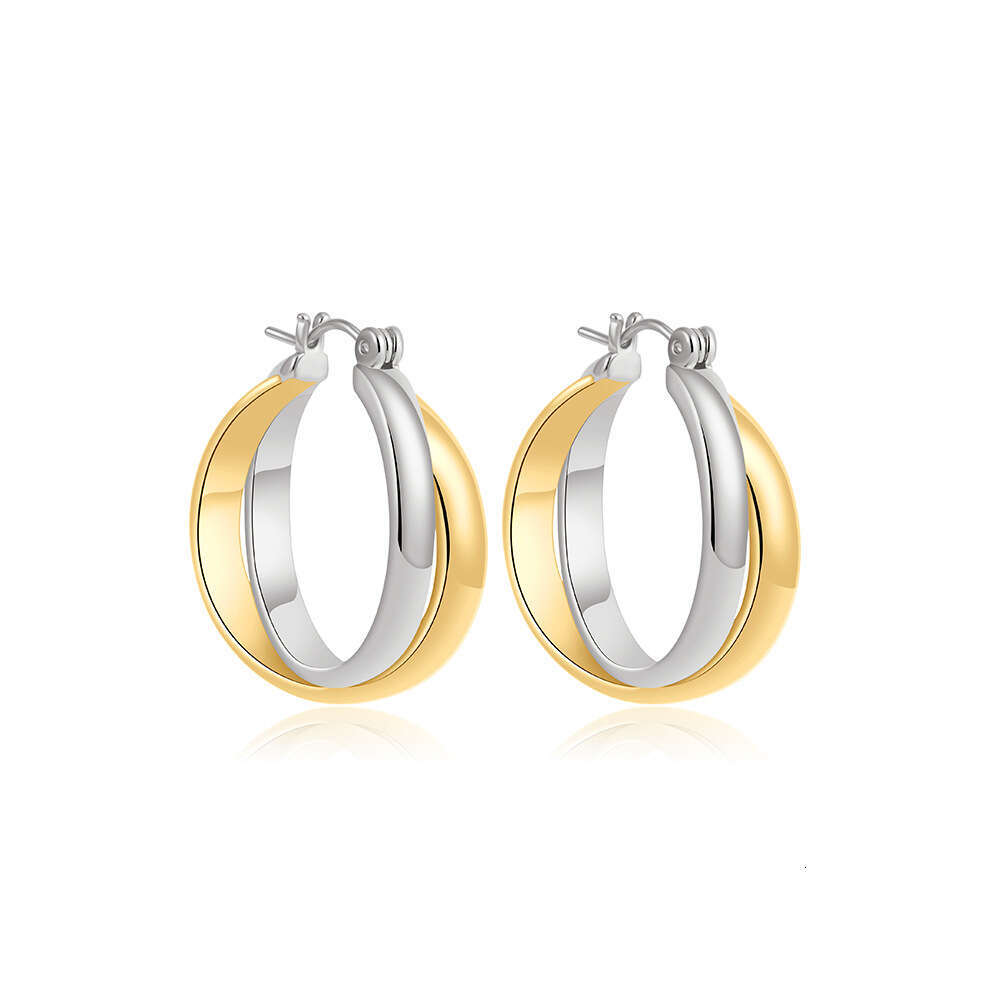 Earrings Designer Luxury earring jewelry for women Cross Copper plated with 18K gold Simple Elegant Fashion High-end Festival Vacation gifts