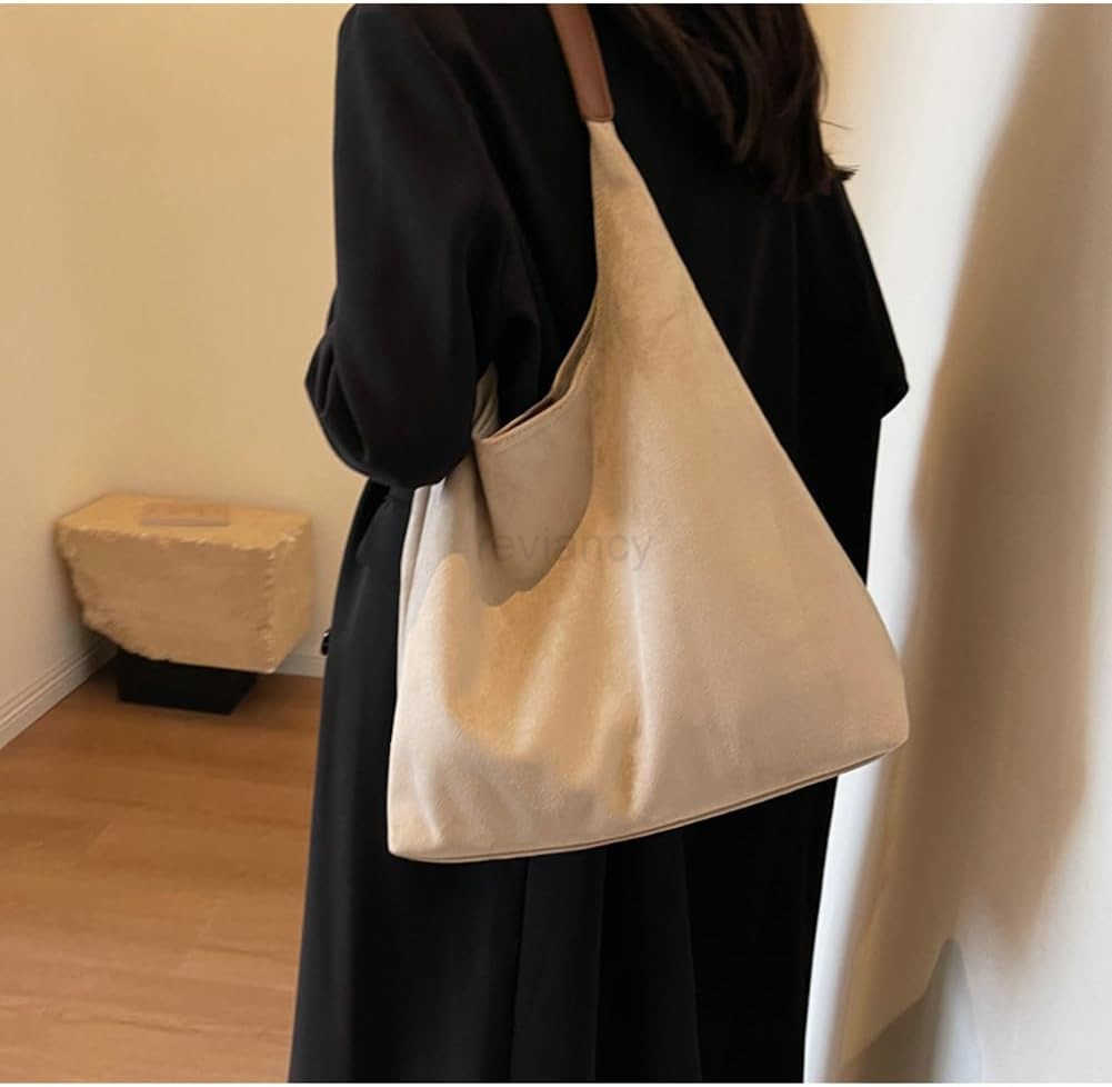 2 Pcs Slouchy Bags Women Suede Crescent SaTChels Shoulder Bag Crossbody Purse Tophandle College Tote Handbag 2025W250930