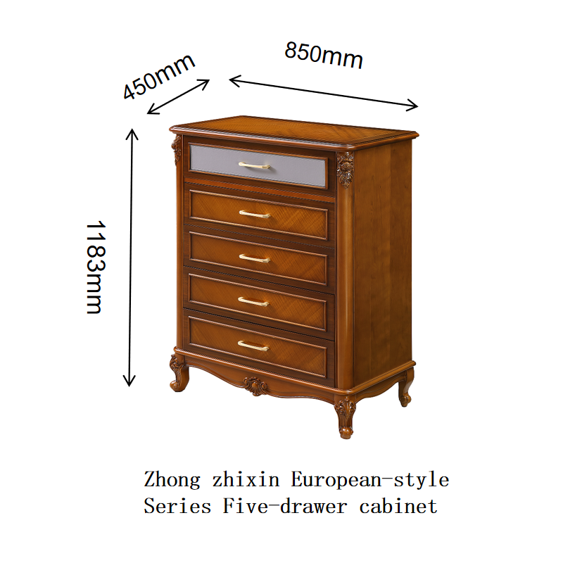 Zhong zhixin European-style Series drawer cabinet Meticulously crafted from solid wood by Danish designers