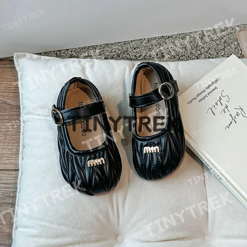 Designer Sandals Girls Mary Jane Shoes SS 2025 Soft Sole Princess Flats For Toddler/Little Kid Spring Autumn