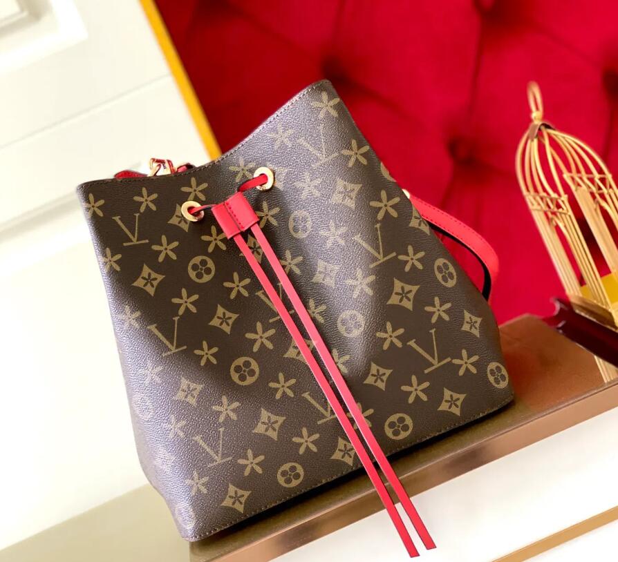 Neonoe Drawstring Bucket Bags Women Crossbody Shoulder Bags Designers Handbag Female Fashion Tote Purse m78033