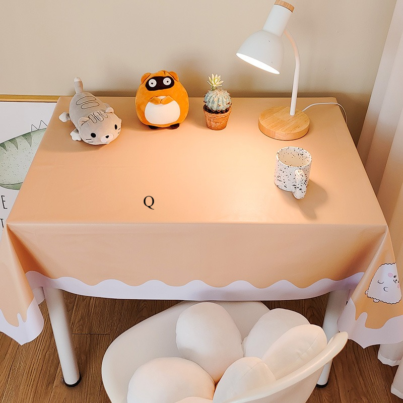 Tablecloth Waterproof and Oil-proof PVC Coffee Table Mat Student Desk Decoration Picnic Stall Cloth ERT2
