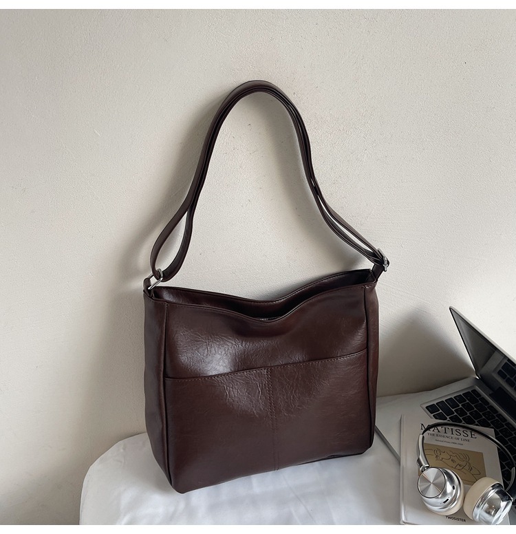 Fashion Autumn Winter Designer Bag Women Luxury Tote Bag Purse Large Capacity Suede Handbag Cute Plush Shoulder Bag Leather Brown Nags Sac Vintage Tra