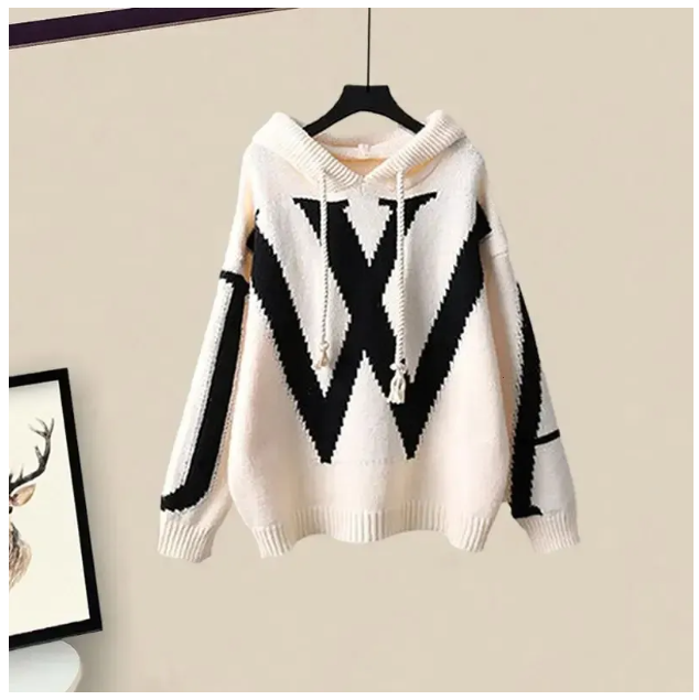 Luxury designer Women's Sweaters Knitted T-shirt Sweater Letter Round Neck Casual New Women's Knitted Sweater