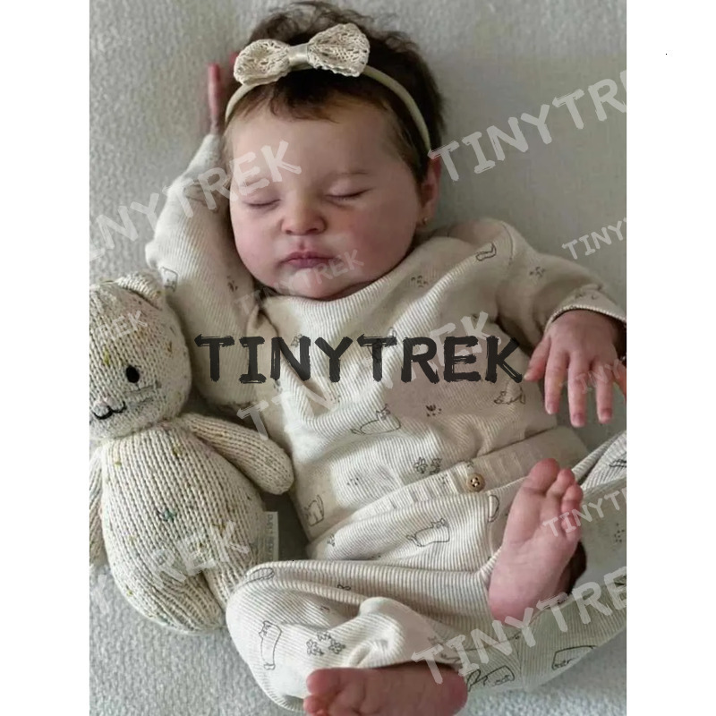 50 CM Soft Silicone Sleeping Reborn Baby Doll Toy For Girl 20 Inch 3D Skin With Visible Veins Like Real Kid for girl birthday Gift W250320