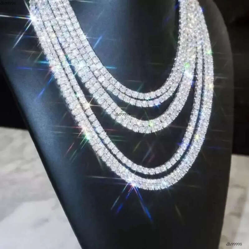 6mm 8mm VVS Moissanite Tennis Chain 7-24 inch Women's and Men's Bracelet Necklace