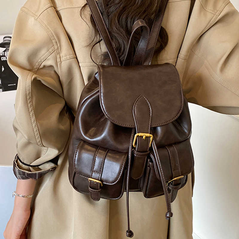 Designer Backpack Luxury Double Pocket Travel Backpack for Women 2025 New College Style Casual Backpack Fashionable Large Capacity Travel Backpack L25