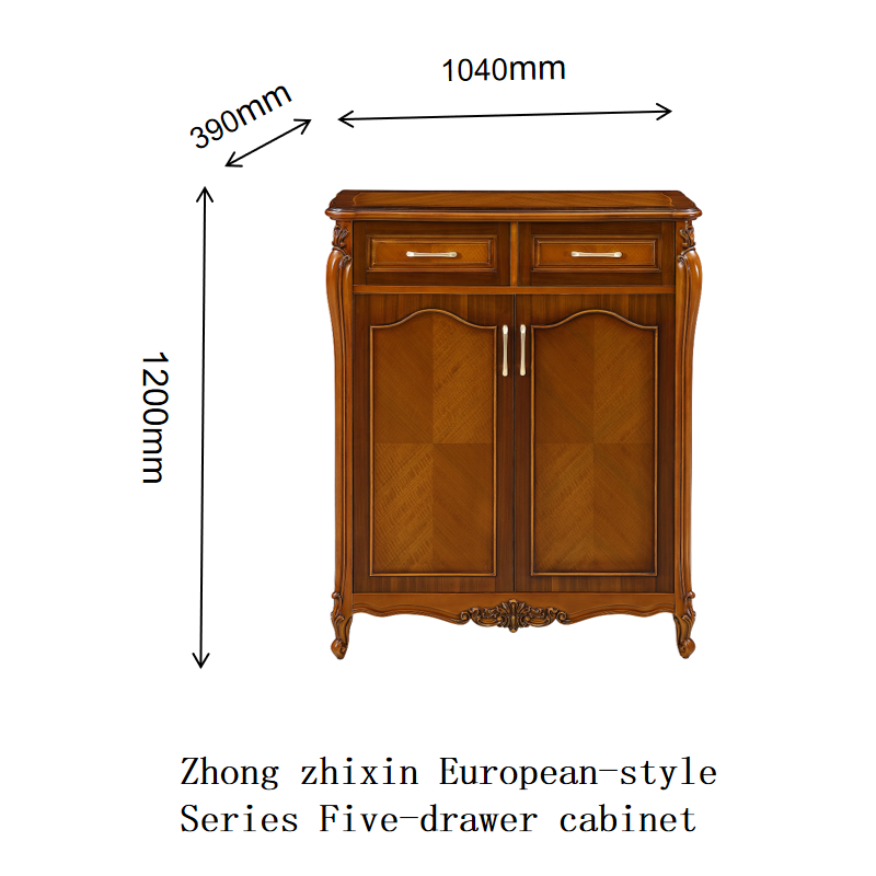 Zhong zhixin European-style Series drawer cabinet Meticulously crafted from solid wood by Danish designers