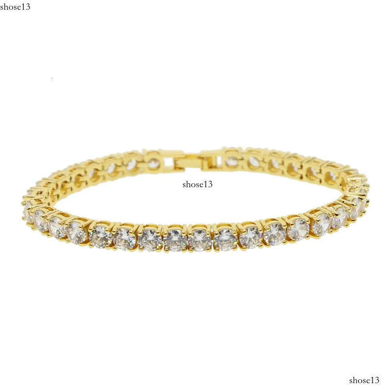 Hip Hop 3mm-4mm-5mm6mm Tennis Men's Chain Women's Pulseiras Jewelry Bracelet